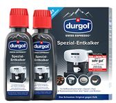 Durgol Swiss Espresso, Descaler and Decalcifier for All Brands of Espresso Machines and Coffee Makers, 4 x 125 ml (Pack of 4)