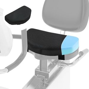 MABOZOO Exercise Bike Seat Cushion, Comfort Recumbent Bike Seat Cushion Stationary Pad with Washable Cover, Foam Rower Mat Pad for Rowing Machine, Bicycle