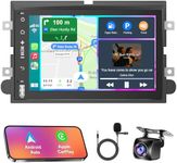 4+64G Android 13 Car Radio for Ford 2004-2014 F150/F250/F350, 7 Inch IPS Touch Screen Car Stereo with Wireless Carplay/Android Auto,GPS, WiFi, Bluetooth,FM, Support OBD2/DVR/DSP