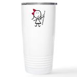 CafePress Girl & Bassoon Stainless Steel Travel Mug 20 oz. Stainless Steel Travel Mug, Insulated Coffee Tumbler