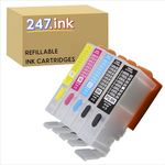 247.ink PGI-550 & CLI-551 Refillable ARC Ink Cartridges Compatible with Canon Pixma iP7250 MG5650 MX925 iX6850 MG5550 MG5450 MG6650 MX920 MG5400 MG6450 MG7500 Printers (Auto Resetting Chips) Set of 5