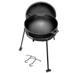 Bayou Classic Ci7407 Jambalaya Kit, Cast Iron, 7 Gallon, 17.75" X 10"