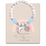 WSNANG Skating Bracelet Figure Skater Gift Skating Coach Gift Never Forget The Difference You've Made Bracelet (CA Ice Skating BR)