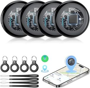 2026 New [Apple MFi Certified] Air Tracker Tags-4 Pack (iOS Only), Tukio Bluetooth Tracker for Apple Find My, Replaceable Battery, Key Finder and Item Locator Smart Tag for Keys, Bag, Luggage and More