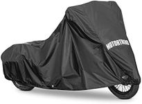 Motor Trend SportsFlex All Weather Waterproof Motorcycle Cover Breathable Durable Protection XL: 97" x 41" x 50"