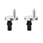 JZK 1 Pair Quick Release Toilet seat fixings, Soft Close Toilet seat Hinges, Stainless Steel Toilet seat Hinges Replacement, Toilet seat Screws and fixtures