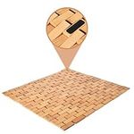 Prosumer's Choice Bamboo Bath Mat, 45x50 - Wooden Shower Mat for Bathroom or Outdoor Area - Anti-Slip Floor Mats for Sauna or Bathtub - Non Slip Flooring Platform for Spa, Pool, Hot Tub (BA0039A)