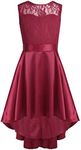 FEESHOW Big Girls Lace Splice Princ