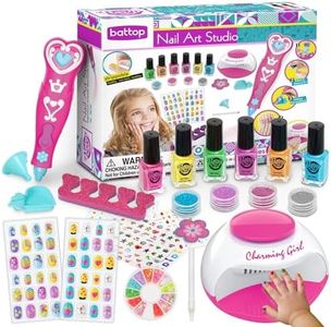 LemonDream Vernis Enfant Cadeau Fille 7 8 9 10 11 12 Ans Kit Manucure Enfant Ongles Enfant Fille Jouet Fille Maquillage pour Enfants Anniversaire Noël La Fête