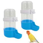 CaiHuaEr 2 PCS Bird Water Feeder Automatic Water Feeder Bird Water Bottles Bird Cage Food Feeder Cage Accessories for Cockatiel Parrots Budgie Lovebirds