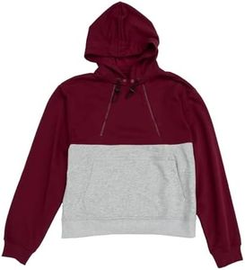 Adult Colorblock Zip Access Hoodie for Chest Port, Abdomen, Chemo, Insulin Pumps, & Post-Surgery| Size Small, Crimson/Heather Gray