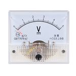 Sourcingmap DC 0-5V Analog Panel Voltage Gauge Volt Meter 85C1 2.5% Error