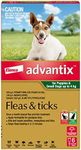 Advantix Fleas, Ticks & Biting Insects for Puppies & Small Dogs Up To 4kg - 6 Pack