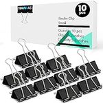 Tehmas Bulldog Clips–10pcs, 51mm, Ideal for Home, School and Office - Durable, Heavy-Duty Metal Bulldog Clips - Perfect Document and Paper Organizer Tool (51mm)