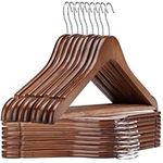 JDGOU Wooden Hangers 20 Pack Clothe