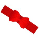 Ro Rox Vera Sash Belt for Women - 1950s Vintage Style Satin Bow Belt - Wide Elasticated Belt for Women - Waistband with Snap Button Closure - Classic Wide Belt for Dress, Coat & Shirt, Red, S