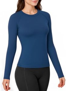 Leapstride Long Sleeve Workout Tops for Women Compression Athletic Shirts