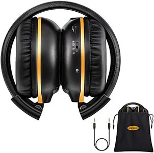 SIMOLIO Folding IR DVD Headphones for Journey, Acadia, Pi-lot, Pathfinder, Titan, Quest, Explorer, Flex, Enclave, Sequoia, Sedona, Chevrolet Traverse, Infiniti, Jeep, Lexus, Hyundai, Audi, Volkswagen