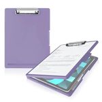 oddpod™ Sleek A4 Clip Pad with Side-Opening/Clipboard with Storage Case for Paper and Document Storage 1233 (Mauve)