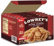 Lowrey's Bacon Curls Microwave Pork Rinds (Chicharrones), Hot and Spicy, 1.75 Ounce (Pack of 6) (Packaging May Vary)