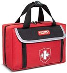 Kitgo Small First Aid Kit 218 Piece Any Emergencies, Ideal for Home, Survival, Camping, Hiking, Hunting, Office, Car, Outdoor (Red)