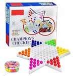 Synlark® Champions Checkers Board Game Toys for Kids, Indoor Games for Kids, Matching Puzzles Board Game for Kids, Return Gifts for Kids