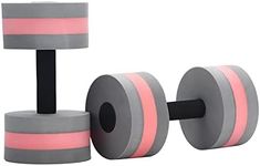 Aquatic Dumbells, 2PCS Water Aerobic Exercise Foam Dumbbells Pool Resistance, Water Aqua Fitness Barbells Hand Foam Bars Training Water Float Exercises Equipment for Weight Loss Swimming Trainning