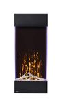 Napoleon Allure Vertical 38 - NEFVC38H - Wall Hanging Electric Fireplace, 38-in, Black, Glass Front, Glass Crystal Ember Bed, 4 Flame Colours, Remote Included