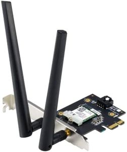ASUS PCE-AX1800 - Carte Réseau Wi-Fi 6, Double Bande (2,4 GHz / 5GHz), 1800 Mbit/s, Adaptateur Bluetooth 5.0