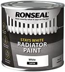 Ronseal Stays White Radiator Paint White Satin 250ml