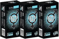 NottyBoy Super Slim Ultra Thin Condoms for Men- 30 Count, Proper Fit | Sensational, Skin to Skin Feel | Convenient to Carry | Latex | Extra Sensitive and Transparent, Natural-Feeling