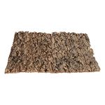 PATKAW 2pcs Reptile Cork Terrarium Background Reptile Log Hideaway Tree Bark Aquarium Decorations Spider Snail Climber Toys Reptile Hideout Cave for Frog Crested Gecko Fish Shrimp As Shown 30X20X2CM