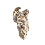 Design Toscano NG33951 Resting Grace Angel Sitting Garden Statue, Large, 47 cm, Polyresin, Ancient Ivory