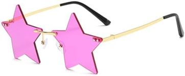 ENTHYI Rimless Star shape Sunglasse