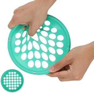 ZHIAMZ Hand Exercise Webs for Physical Therapy, Hand Grip Strengthener, Finger Exerciser, Portable Size, Latex Free, 7" Diameter (Heavy-Green)
