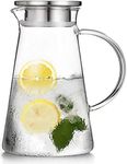 WUWEOT 2 Liter Glass Pitcher with L