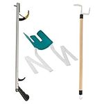 Sammons Preston 49852 Assistive Device Kit 4, Includes 26" SPR Reacher, Flexible Sock Aid & 26" Dressing Stick, Adaptive Dressing & Independent Daily Living Aid for Those with Limited Reaching Ability