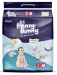 Honey Bunny Everyday Baby Diapers Pants | Small (S), 78 Count, 4-8 kg | Silky Soft on Skin, Bubble Layer | 12 Hours Protection Baby Diaper