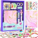 BALORIZ DIY Journal Set for Girls, Scrapbook & Diary Stationery Set, Arts and Crafts Kits for Tweens Teens, Girls Toy Gifts Christmas Birthday Holidays Ideas for 8-14 Year Old