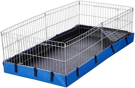 Amazon Basics Indoor-Outdoor Small Pet Habitat Cage with Canvas Bottom, Blue