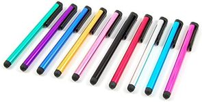 MEZON [10 Pack] Universal Capacitive Touch Screen Stylus Pens – Vibrant Colours, Convenient Size 10cm, Lightweight Design – Compatible with All Tablets and Smartphones (Stylus Regular)