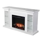 Henstinger Electric Fireplace w/ Bookcase