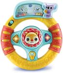 VTech Baby Roar & Explore Wheel, Interactive Baby Toy with Phrases, Songs and Lights, Sensory Toy for Babies, Attaches to Pushchairs and Car Seats, Roleplay Steering Wheel, 3 Months +, English Version