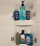 RV Shower Corner Storage Bar- Adjus