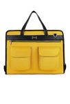 RASHKI Clef - Convertible Large Size Garment Bag for Travel, Carry on Garment Bag for Men and Women - 2 in 1 Hanging Suitcase Travel Bag 15.6" Laptop Compartment (YELLOW)