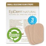 Epi-Derm Small Strips - 2.75 x 1.18 in - (3 Pack) (Natural) Silicone Scar Sheets from Biodermis
