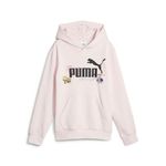 Puma Unisex-Child Cotton Hooded Neck Sweatshirt (622213_Frosty Pink