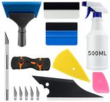 YXGOOD Car Window Tint Application Tools Kit, 9 Pcs Vehicle Glass Protective Film Installing Tool Car Window Film Squeegee Automotive Film Scrapers Window Tint Tools (9)