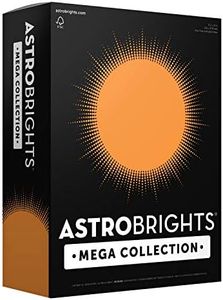 Astrobrights Mega Collection, Colored Paper, Bright Orange, 625 Sheets, 24 lb/89 gsm, 8.5" x 11" - MORE SHEETS! (91619)