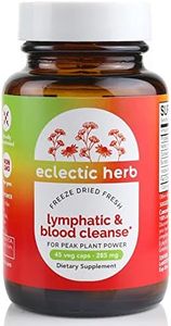 Eclectic Herb Lymphatic & Blood Cleanse | Freeze Dried Fresh, Whole Herbs, Naturally Concentrated | 45 Count